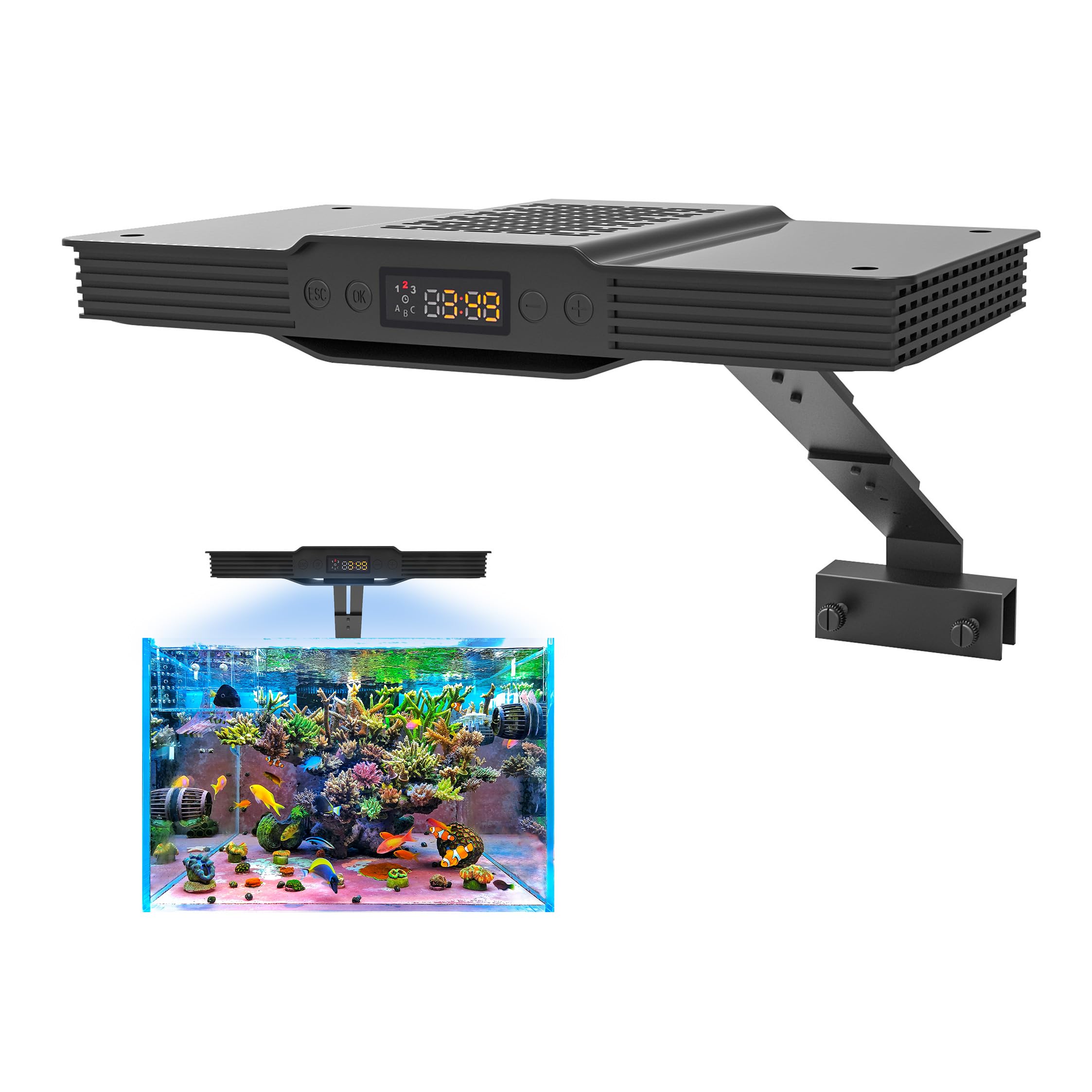 Amazon.com: Aqua Knight M029 V3 Nano Reef Light, SPV3 Smart